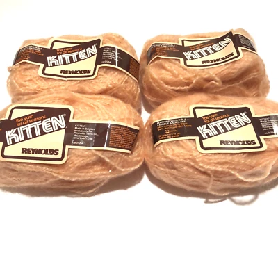 Reynolds Kitten Yarn Acrylic Wool Blend Col 70 D Lot CC 160 YD Belgium Lot of 4 - Image 1 of 4