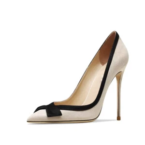 Decolté donna tacco spillo 12cm punta appuntita modello elegante da 34 a 44 - Imagen 1 de 9