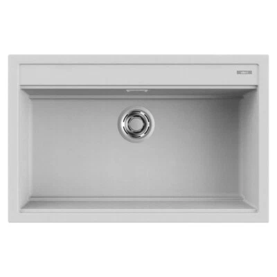 Lavello Elleci Incasso Cucina 1 Vasca 79x51 Best 130 Grigio Aluminium LMB13079 - Immagine 1 di 2