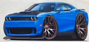 2018 Challenger HEMI Supercharged Street Machine 24” Long Wall Graphic Decal. - Picture 1 of 5