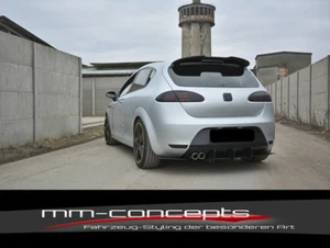 Difusor CUP RACE para Seat Leon MK2 Cupra FR parachoques trasero ABS - Imagen 1 de 8