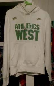 Vintage Y2K Nike Athletics West OTC Hoodie Sweatshirt Size M 46" Chest Fits L/XL - Picture 1 of 5