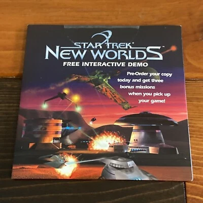Star Trek New Worlds Free Interactive DEMO PC Promo Interplay 2000 SEALED NEW - Image 1 of 4