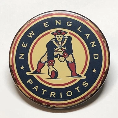 Espejo de bolsillo publicitario estilo vintage Patriots New England Foto 1 de 2