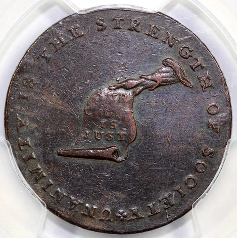 1790's Kentucky Lancaster Token PCGS XF DETAIL CLEANED Cover