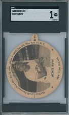 1954 Dixie Lids MONTE IRVIN SGC 1 Left Tab Giants HOF