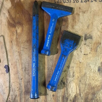 3 cinceles DASCO PRO USA # 437 4" y 334 2-1/4” 480 3/4” Foto 1 de 4