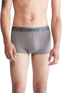 Calvin Klein NB3312-030 Men's Embossed Icon Micro Low Rise Trunk, Grey Sky, M - Picture 1 of 3