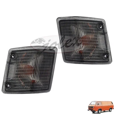 Blinker Blinkleuchten schwarz rechts+links SET Paar VW T2 T3 Transporter Bus 79- - Bild 1 von 2