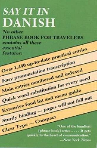 Say It in Danish (Dover Language Guides Say It Series) - Paperback - GOOD - Image 1 of 1