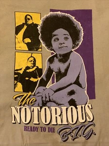 Notorious BIG Shirt Mens Size Large Black Biggie Smalls Ready To Die Album - Picture 1 of 5