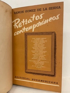 Retratos contemporáneos Ramon Gomez de la Serna dedicado y firmado - Imagen 1 de 7