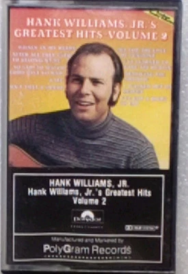 HANK WILLIAMS JR. GREATEST HIT VOLUME TWO- Audio Cassette Tape VTG Free Shipping Foto 1 de 4