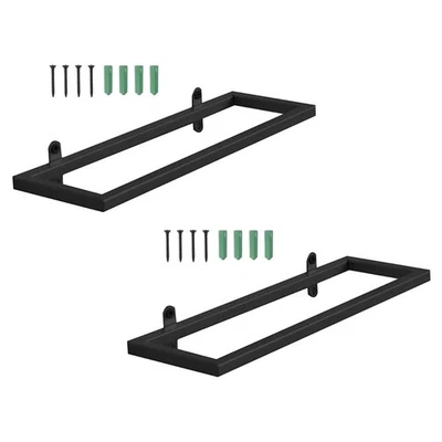 2 Pcs Wine Storage Wall-mounted Display Unique Rack Simple Style - Image 1 of 4