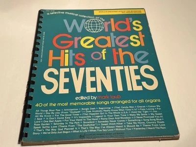 WORLD'S GREAT HITS of The SETENTS Partituras Órgano Edición Vocal Canciones Años 70 Foto 1 de 4