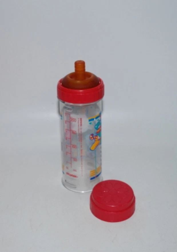 Biberón vintage decorado Playtex para bebé 8 oz - pezón de látex Drop-In - usado Foto 1 de 3