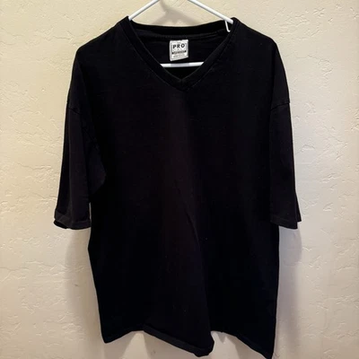 Camiseta Pro-Cali Super Pesada Negra Manga Corta 100% Algodón Talla 5XL Foto 1 de 4