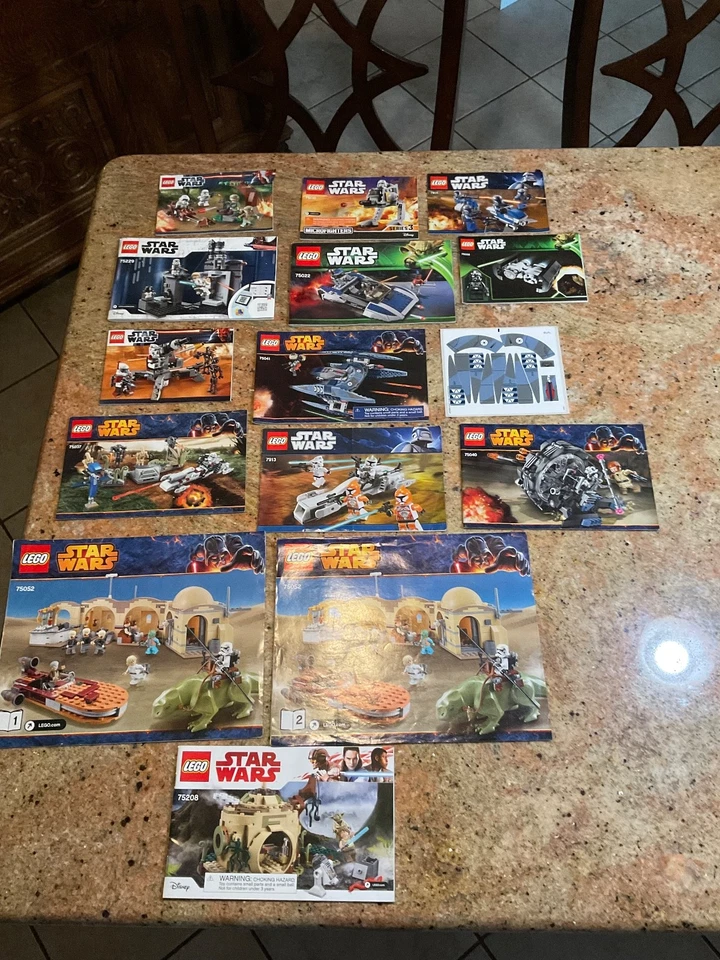 14 manuales Lego Star Wars perfectos para sin usar, en caja Foto 1 de 1