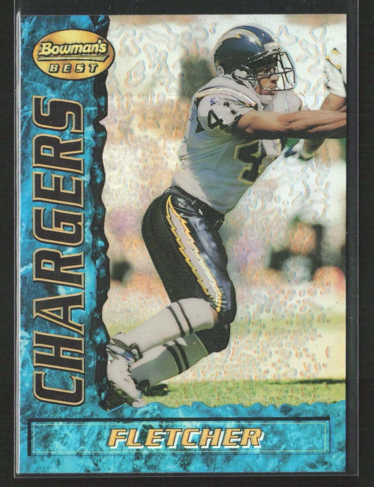 Terrell Fletcher 1995 Bowman's Best #51b Refractors Rookie San Diego Chargers - Image 1 of 2
