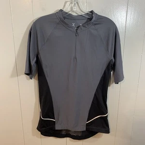 Xersion Quick Dri grau reflektierend aktiv Radfahren Radfahren Gesäßtaschen Oberteil M NEU - Bild 1 von 11