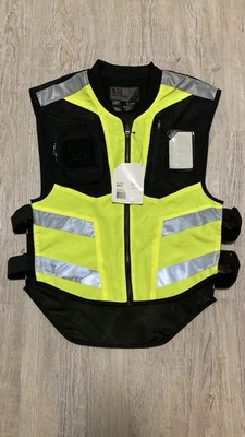 5.11 Tactical Hi-Vis Msp Motorcycle Vest 320 High Vis Yellow Men’s Size Regular - Image 1 of 3