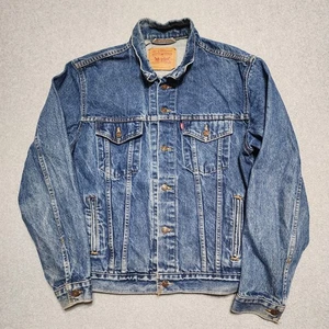 Vintage Levis Jeansjacke Herren 44 Blau Trucker 71506 0216 Made in USA 90er  - Bild 1 von 10