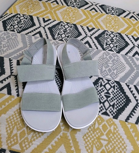 *Sandali con zeppa donna Sage Clarks Cloudsteppers Arla Jacory usati in ottime condizioni taglia 6 EU 39 5