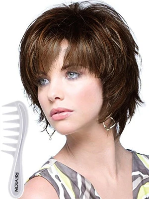 Peluca sintética Noriko SKY para René de París y peine elevador de pelucas - CAFÉ LATTE-R... Foto 1 de 4