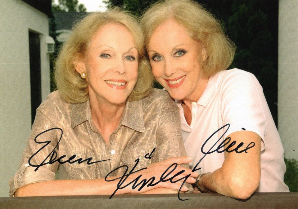 Alice & Ellen Kessler+ - seltenes original Autogramm auf Karte -5- - Bild 1 von 1