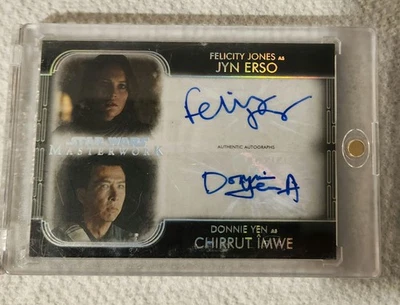 2020 Star Wars MASTERWORK DUAL AUTO - Jyn Erso/Chirrut Imwe - Jones/Yen - Image 1 of 2