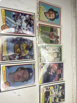 Lote de 8 tarjetas de béisbol Donruss 1981 1982 1983 1984 Foto 1 de 4