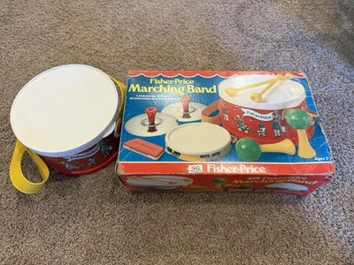 1979 Fisher-Price Drum Set W/Box, Incomplete - Image 1 of 4