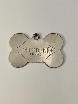 Vintage Milk-Bone metal Dog Tag ID - Image 1 of 3