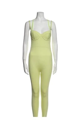 NEW IVY PARK x ADIDAS YELLOW KNIT CATSUIT US SIZE S BEYONCE - Image 1 of 4