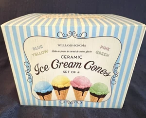 Williams-Sonoma Ice Cream Waffle Cones Parfait Bowls NEW - Picture 1 of 6