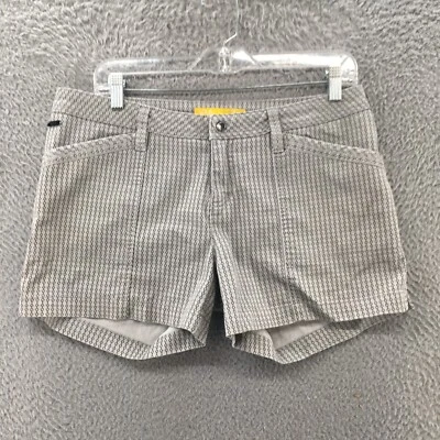 Shorts chino feminino Lole stretch 10 cinza mistura de algodão cintura média frente plana casual - Imagem 1 de 4