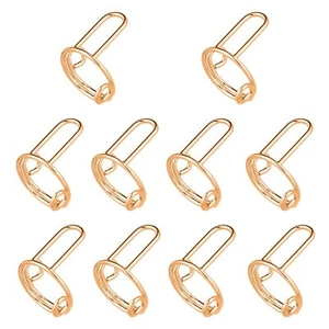 10 Pcs Wudu Nail Rings Adjustable Fingernail Rings Metal Finger Nail Rings - Picture 1 of 6