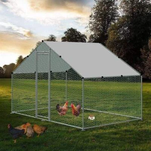 POULAILLER D'EXTERIEUR 3x2x2m, ENCLOS GRILLAGE POUR POULES, VOLAILLE, STRUCTU... - Photo 1/4