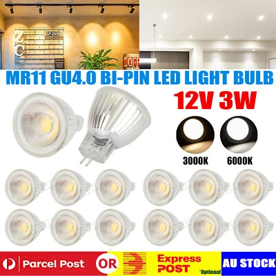 2-20x MR11 GU4 LED Bulb Light Spotlight 3W AC/DC12V Down Lights Warm/Cool White - image 1 of 4