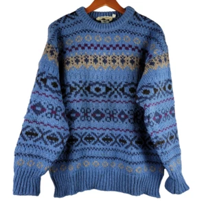Suéter Highland Craft Hombre Mediano 100% Nueva Lana Escocia Grueso Nórdico Fair Ilse - Imagen 1 de 11