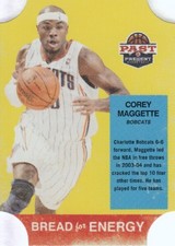 2011-12 Panini Past and Present Bread for Energy Bobcats Card #33 Corey Maggette