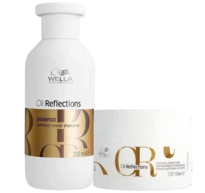 Wella Oil Reflections Shampoo 250ml & Mask 150ml Luminous Reveal Shampoo Set/Kit - Image 1 of 4
