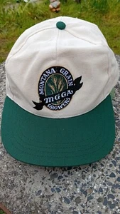 Cappello Montana Grain Growers MGGA Vintage Jan Bar Strapback Made in USA - Foto 1 di 7