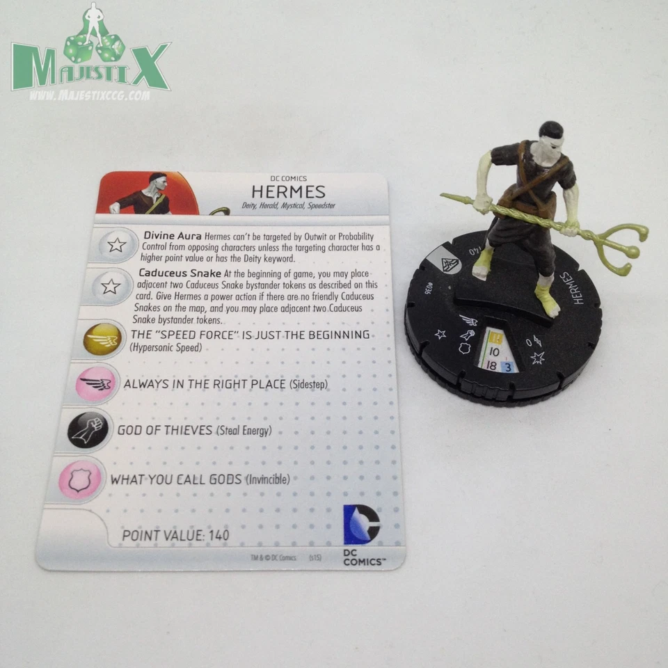 Heroclix Супермен / Чудо-женщина комплект Hermes #036 редкая фигурка с картой! - Изображение 1 из 1