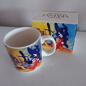 Vtg Walt Disney Vintage Fantasia 1940-1990 Coffee Tea Mug Cup Original Box Japan - Picture 1 of 3