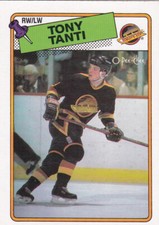 88/89 OPC..TONY TANTI..CARD # 82..CANUCKS..FREE COMBINED SHIP