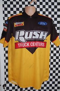 Clint Bowyer #14 RUSH Truck Centers NASCAR Cup Pit Crew Shirt Race Used Small