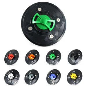 Tapa del tanque de combustible de gasolina sin llave CNC apta para Kawasaki 2017-2019 Versys-X 300/19-20 Z400 - Imagen 1 de 18
