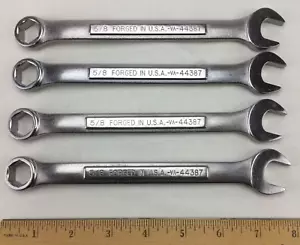 NEU OLD Craftsman 5/8" 6 Punkt Kombinationsschlüssel VA 44387 Serie Werkzeug HERGESTELLT IN DEN USA - Bild 1 von 6