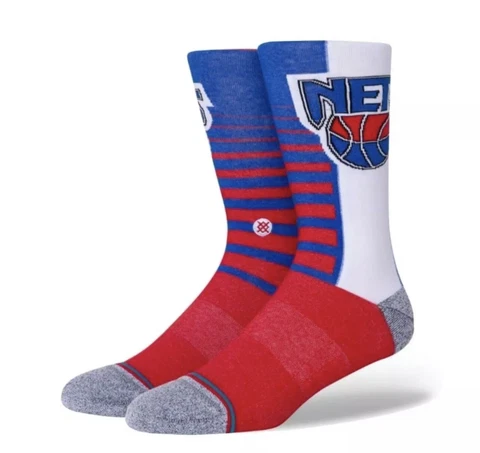 Stance NBA Brooklyn Nets Hwc GradIient Infiknit Crew Socks Unisex Medium NWT Cover